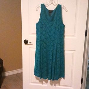 Turquoise Eyelet Dress